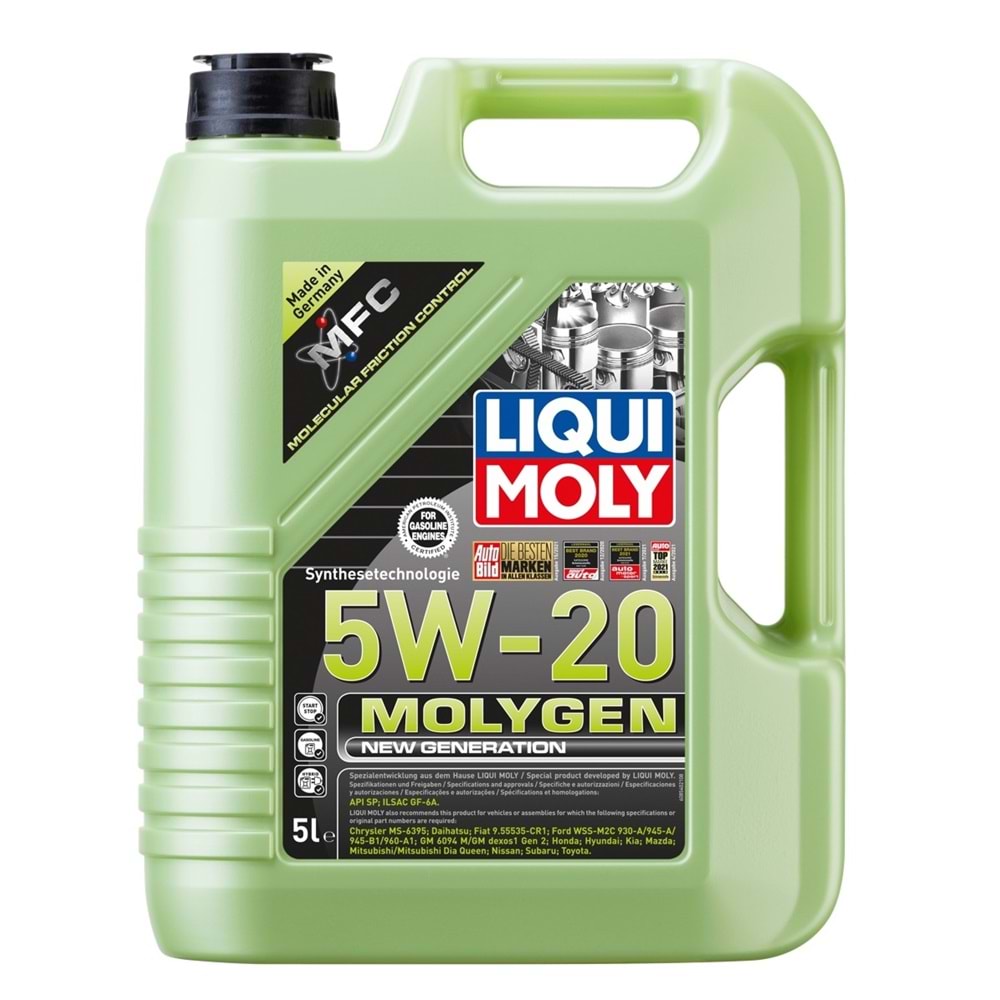 Molygen New Generation 5W-20 (5 Litre)