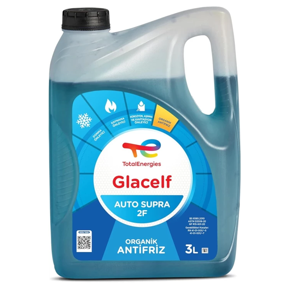 Total Glacelf Eco Bs Organik Mavi Antifriz 3 Litre